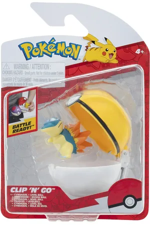 Pokemon Clip N Go Cyndaquil With Level Ball Toys Playsets & Action Figures Action Figures Multi/patterned