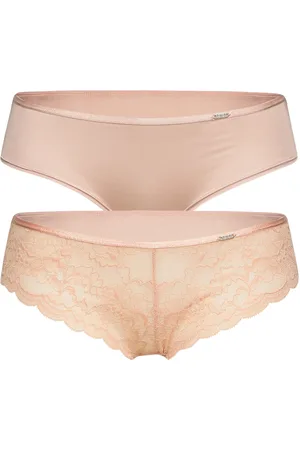 Hunkemöller 2-Pack Angie Brasilian Lingerie Panties Brazilian Panties Beige