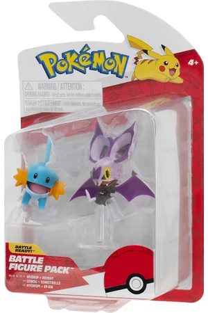 Pokemon Battle Figure Noibat And Mudkip Toys Playsets & Action Figures Movies & Fairy Tale Characters Multi/patterned