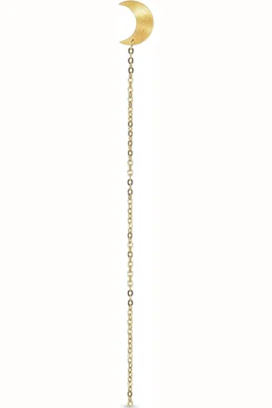 Jane Koenig Half Moon Chain Stud Korvakoru Korut Gold