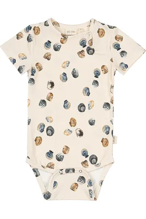 Petit Piao Body S/S Sum Printed Bodies Short-sleeved Cream