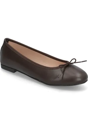 Bianco Biamadison Ballerina Smooth Leather Ballerinat Brown