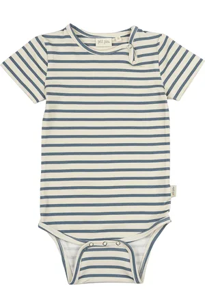 Petit Piao Body S/S Sum Printed Bodies Short-sleeved Navy