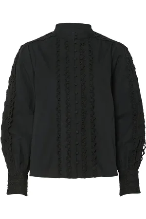 Y.A.S Yamina Ls Shirt S. Tops Shirts Long-sleeved Black