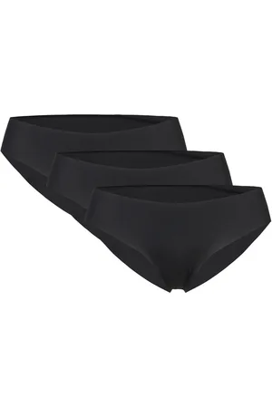 Hunkemöller 3-Pack Invisible Brasilian Lingerie Panties Brazilian Panties Black