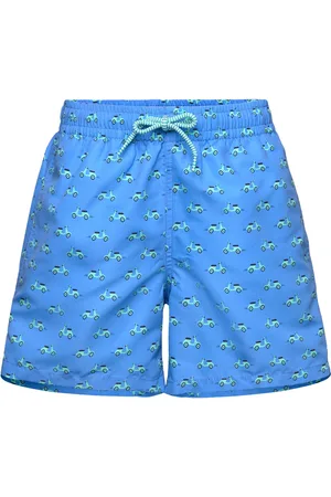 MANGO Printed Swimsuit Uimashortsit Blue