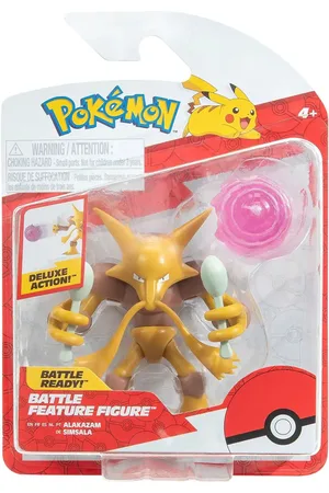 Pokemon Battle Feature Figure Alakazam Toys Playsets & Action Figures Action Figures Multi/patterned