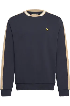 Lyle & Scott Contrast Taped Sweatshirt Tops Sweat-shirts & Hoodies Sweat-shirts Navy