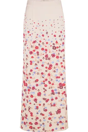 By Malina Tessa Satin Slip Maxi Skirt Designers Maxi Cream