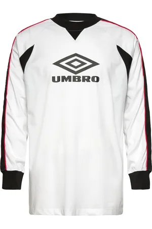 Umbro Panelled Ls Tee Sport Men Men Sports Clothes Sport Tops Sport T-shirts White
