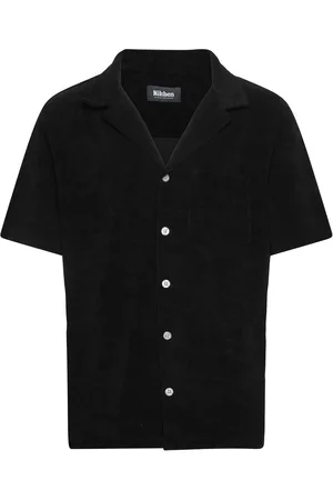 Nikben Terry Bowling Tops Shirts Short-sleeved Black