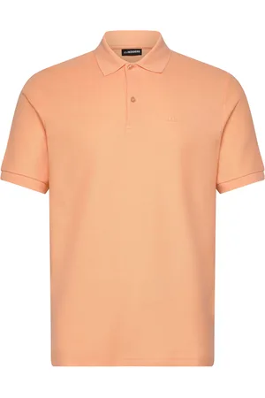 J Lindeberg Rudy Slim Polo Pique Tops Polos Short-sleeved Orange