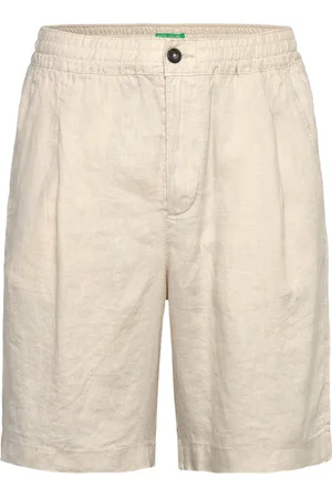 Benetton Bermuda Bottoms Shorts Casual Beige