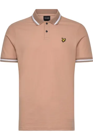 Lyle & Scott Multi Tipped Polo Shirt Tops Polos Short-sleeved Beige