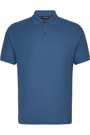 J Lindeberg Rudy Slim Polo Pique Tops Polos Short-sleeved Blue