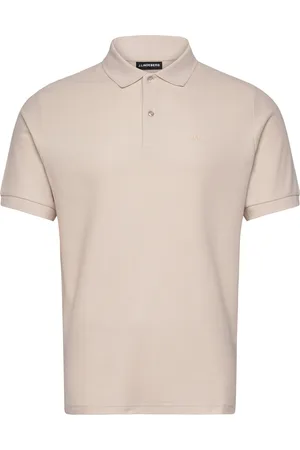 J Lindeberg Rudy Slim Polo Pique Tops Polos Short-sleeved Cream