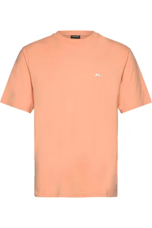 J Lindeberg Parcy Organic Logo Tee Tops T-shirts Short-sleeved Orange