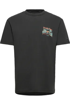 Tommy Hilfiger Tjm Reg Cabana Ss Tee Ext Tops T-shirts Short-sleeved Black