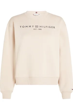 Tommy Hilfiger Mdrn Reg Corp Logo C-Nk Swtshrt Tops Sweat-shirts & Hoodies Sweat-shirts Beige