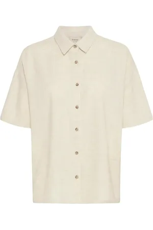 FRANSA Frjuna Sh 2 Tops Shirts Short-sleeved Cream
