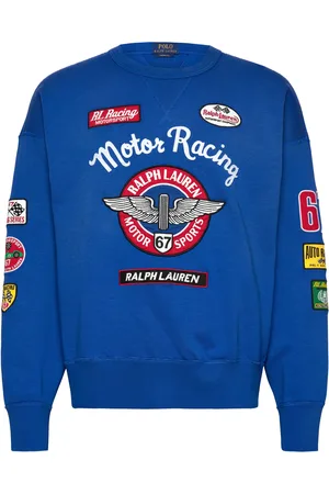 Ralph Lauren Vintage Fit Fleece Graphic Sweatshirt Tops Sweat-shirts & Hoodies Sweat-shirts Blue