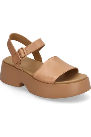 Camper Tasha Shoes Sandals Platform Sandals Beige