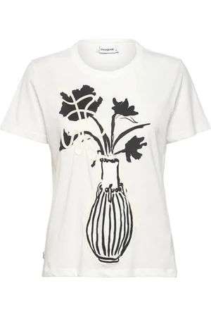 Desigual Shadow Tops T-shirts & Tops Short-sleeved White