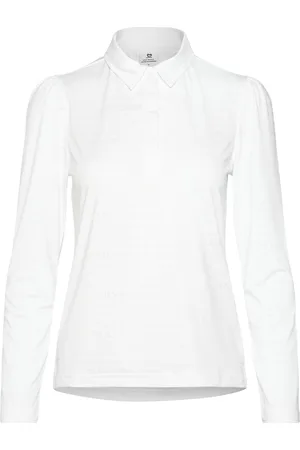 Daily Sports Passion Ls Polo Shirt Sport Women Sport Clothing Sports Tops & T-shirts Sport Shirts White