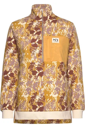 Kari Traa Ruth Midlayer Print Sport Sweat-shirts & Hoodies Fleeces & Midlayers Yellow