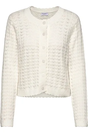 Lindex Cardigan Inez Tops Knitwear Cardigans White