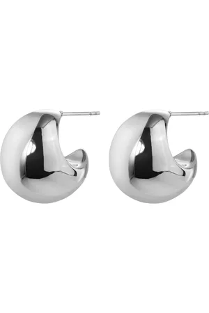 Bud to rose Bold Hoop Accessories Jewellery Earrings Hoops Silver