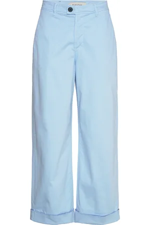 Pieszak Pd-Birkin Weekend Cropped Pant Bottoms Trousers Chinos Blue