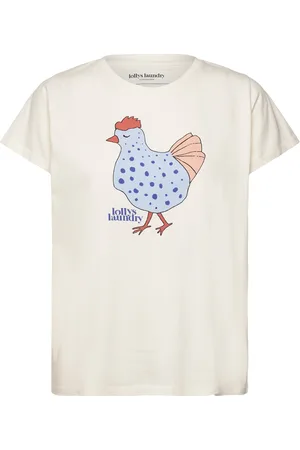 Lollys Laundry Romall Tee Ss Tops T-shirts & Tops Short-sleeved White