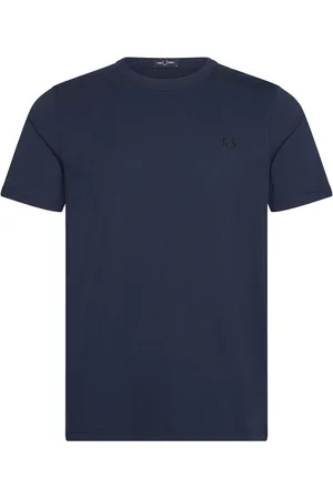 Fred Perry Crew Neck T-Shirt Tops T-shirts Short-sleeved Navy