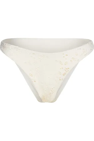 Hunkemöller Crochet High Leg R Swimwear Bikinis Bikini Bottoms Bikini Briefs White
