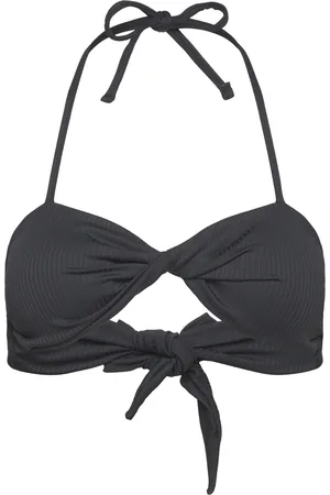 ccdk copenhagen Charlotta Bikini Top Swimwear Bikinis Bikini Tops Bandeau Bikinitops Black
