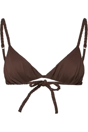Aya Label The Hebe Top Swimwear Bikinis Bikini Tops Triangle Bikinitops Brown