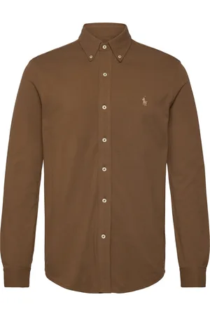 Ralph Lauren Featherweight Mesh Shirt Designers Shirts Casual Brown