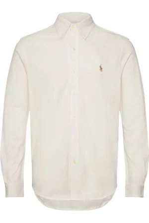 Ralph Lauren Featherweight Mesh Shirt Designers Shirts Casual Cream