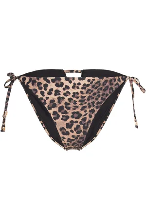 Hunkemöller Animalia Cheeky T Swimwear Bikinis Bikini Bottoms Side-tie Bikinis Beige