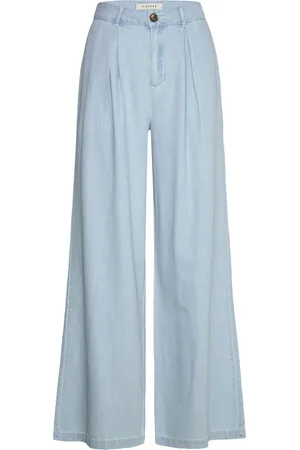 Pieszak Pd-Drew Denim Pant Bottoms Jeans Wide Blue