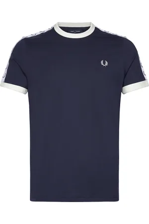 Fred Perry Taped Ringer T-Shirt Tops T-shirts Short-sleeved Blue