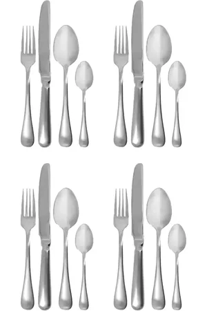 House Doctor Bestiksæt, Hdbrush, Sølv Finish Home Tableware Cutlery Cutlery Set Silver