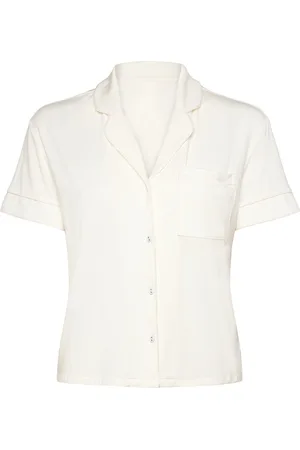 Hunkemöller Jacket Ss Jersey Essential Toppi White
