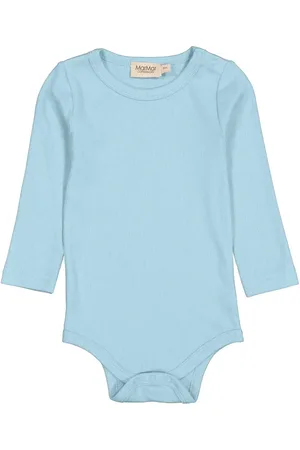 Marmar Copenhagen Plain Body Ls Bodies Long-sleeved Blue