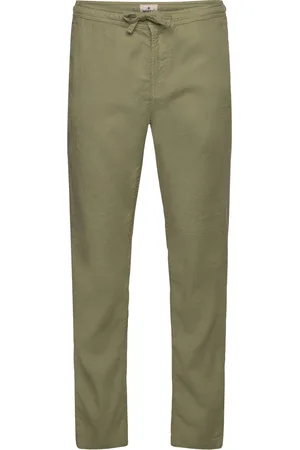 Morris Fenix Linen Trouser Designers Trousers Linen Trousers Green