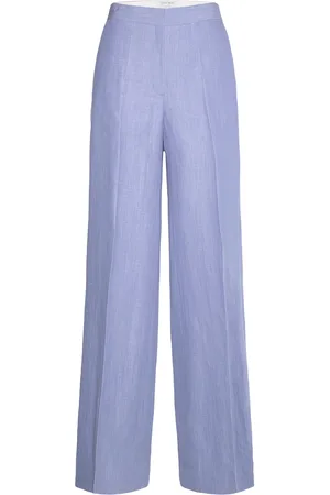 Tiger of Sweden Irit Lw Bottoms Trousers Wide Leg Blue