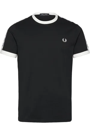 Fred Perry Taped Ringer T-Shirt Tops T-shirts Short-sleeved Black