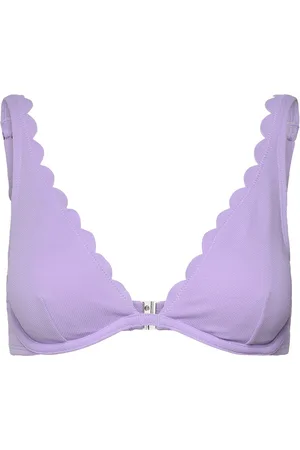 Hunkemöller Scallop Up Swimwear Bikinis Bikini Tops Wired Bikinitops Purple