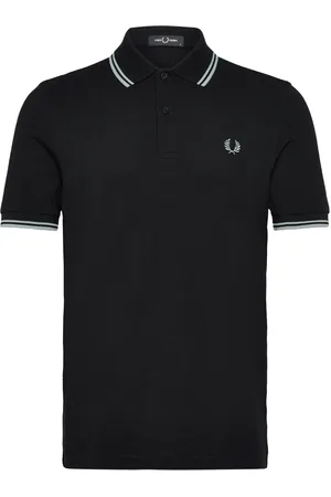 Fred Perry Twin Tipped Fp Shirt Tops Polos Short-sleeved Black